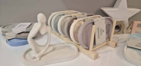 Tava decorativa ovala cu decor floral,  175 x 90 mm [2]