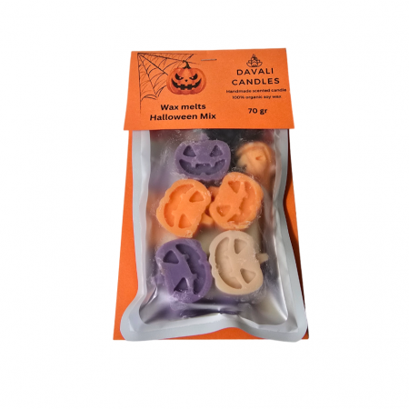 Halloween - Wax melts model Halloween, culori asortate, 9 bucati/set