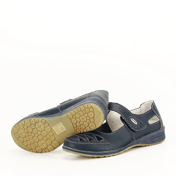 Balerini piele naturala B-5050 bleumarin M4 [8]