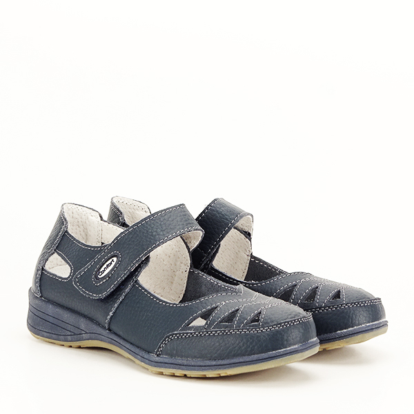 Balerini piele naturala B-5050 bleumarin M4 [3]