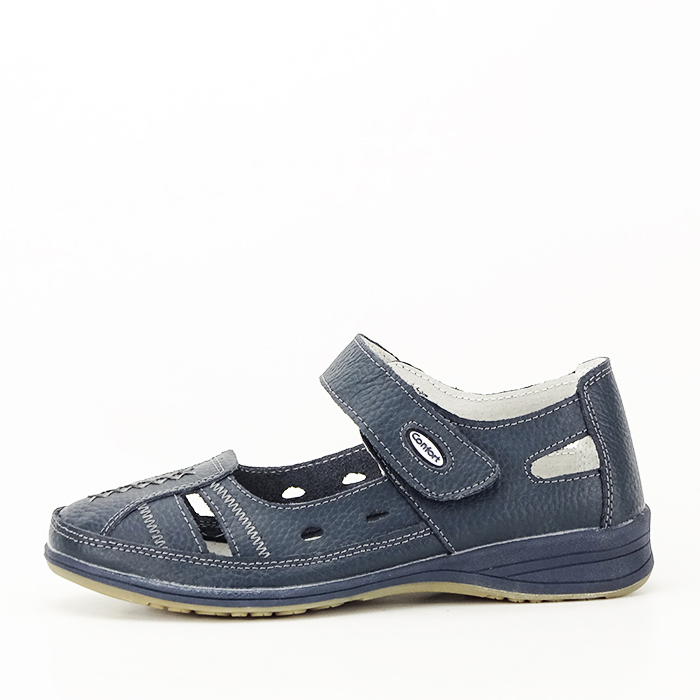 Balerini piele naturala Aurora bleumarin M5 [2]
