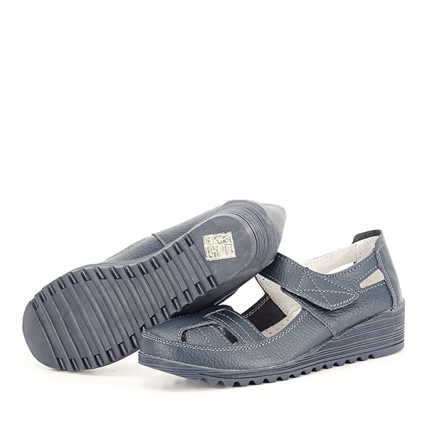 Balerini piele naturala Carina bleumarin M4 [8]