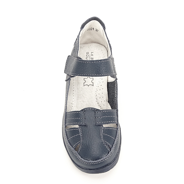 Balerini piele naturala Carina bleumarin M4 [7]