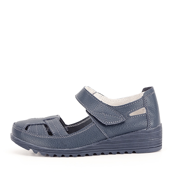 Balerini piele naturala Carina bleumarin M4 [2]