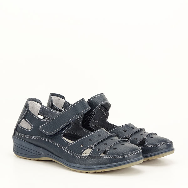 Balerini piele naturala Diana bleumarin M4 [3]