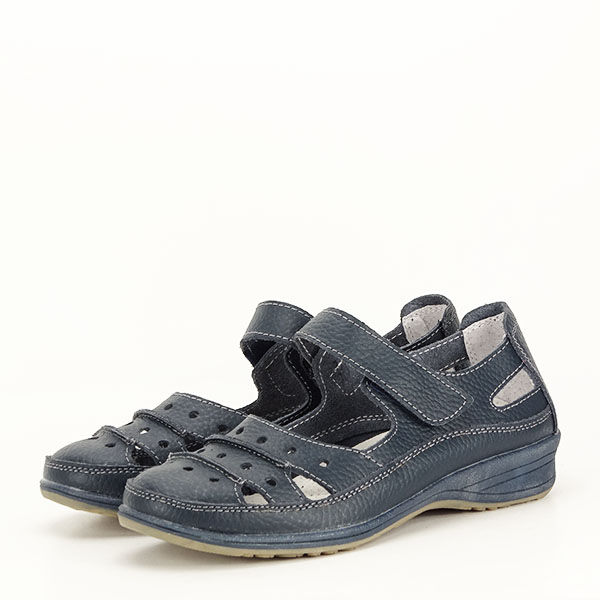 Balerini piele naturala Diana bleumarin M4 [2]