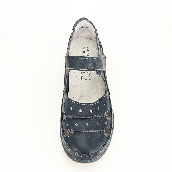 Balerini piele naturala Diana bleumarin M4 [7]
