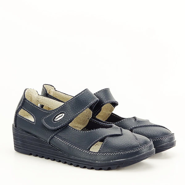 Balerini piele naturala Teo bleumarin M5 [4]