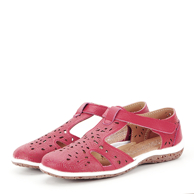 Balerini rosii din piele naturala CXWL2118 M5 [2]