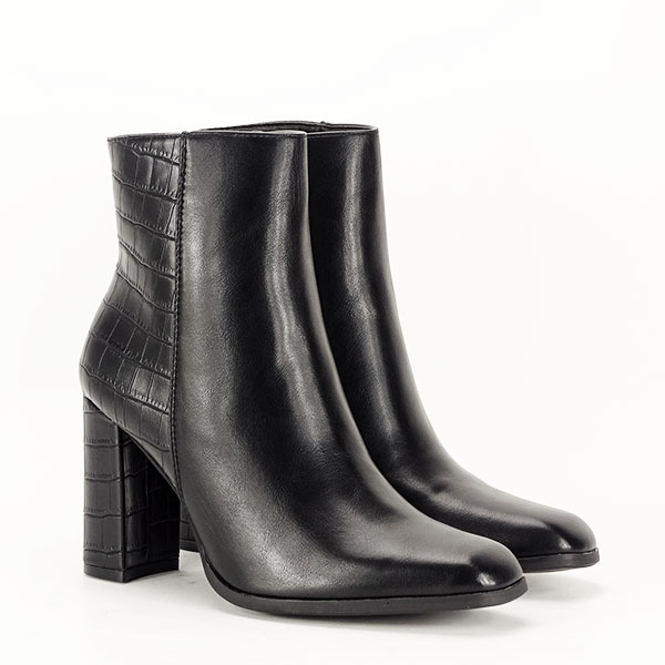 Botine negre cu imprimeu Diana 117 [3]