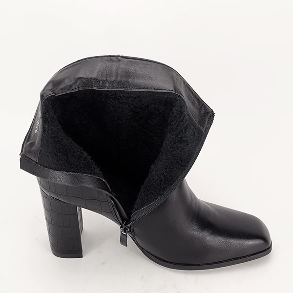 Botine negre cu imprimeu Diana 117 [4]