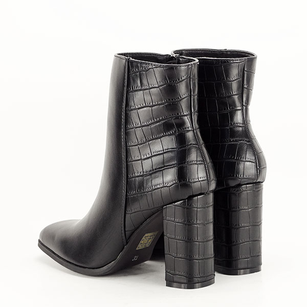 Botine negre cu imprimeu Diana 117 [5]