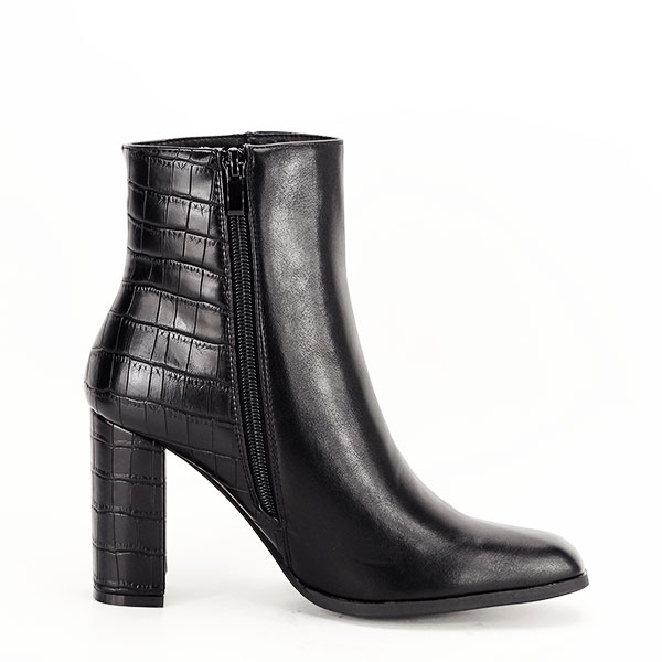 Botine negre cu imprimeu Diana 117 [7]