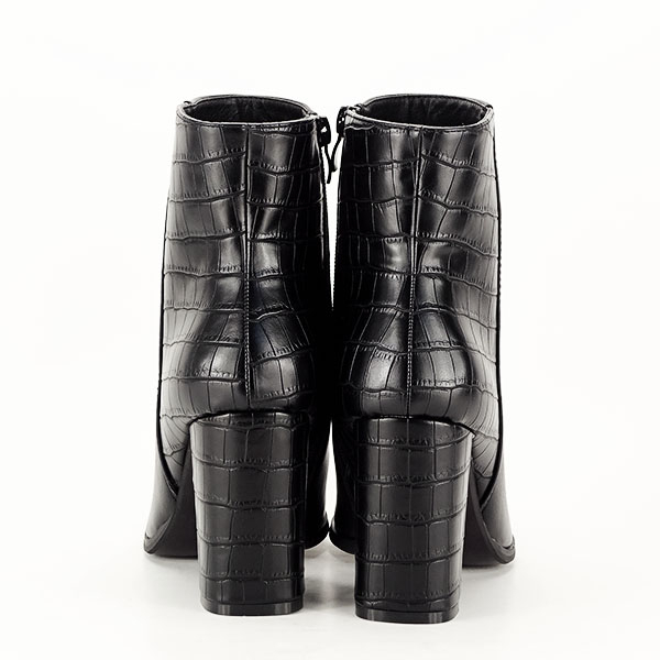 Botine negre cu imprimeu Diana 117 [6]