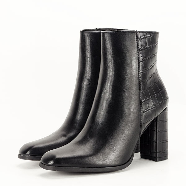 Botine negre cu imprimeu Diana 117 [2]