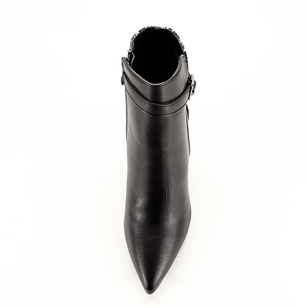 Botine negre cu imprimeu reptila Selena 118 [6]