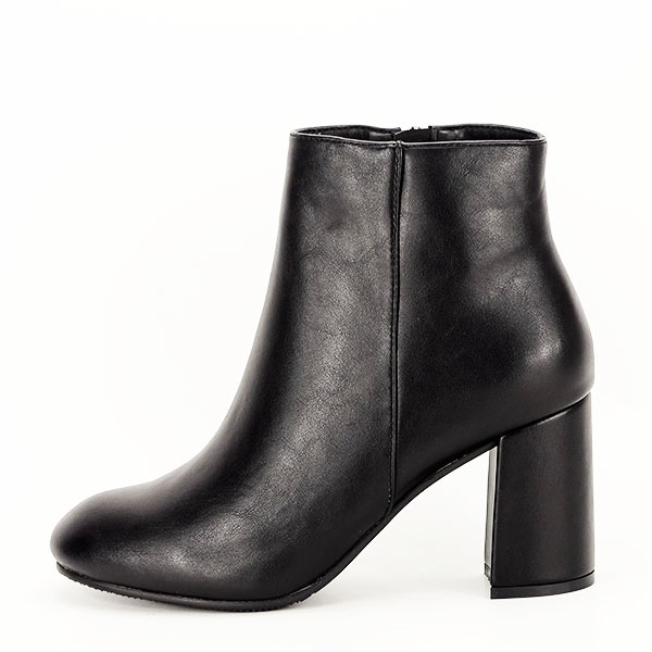 Botine negre cu toc mediu Simina 116 [2]