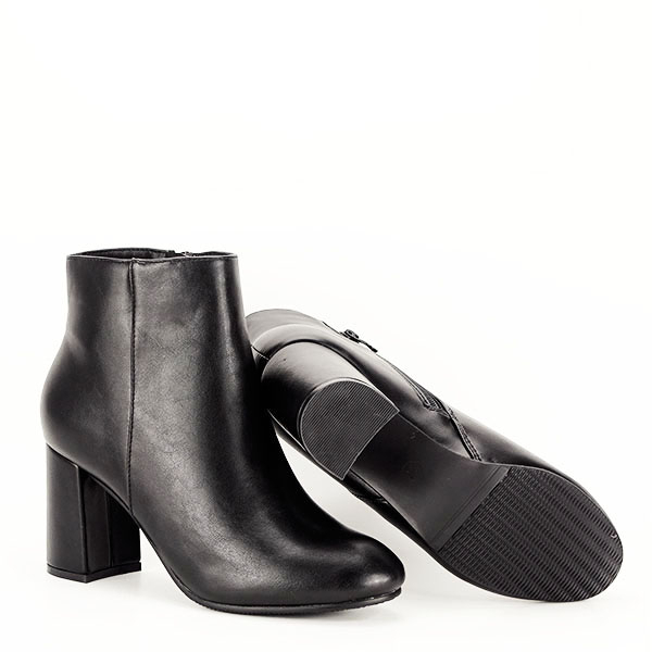 Botine negre cu toc mediu Simina 116 [7]