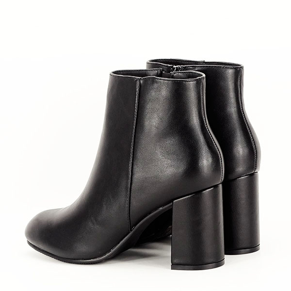 Botine negre cu toc mediu Simina 116 [4]