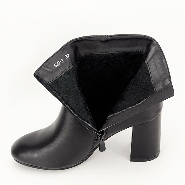Botine negre cu toc mediu Simina 116 [5]