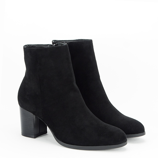 Botine negre elegante cu toc DQY8253 116 [7]