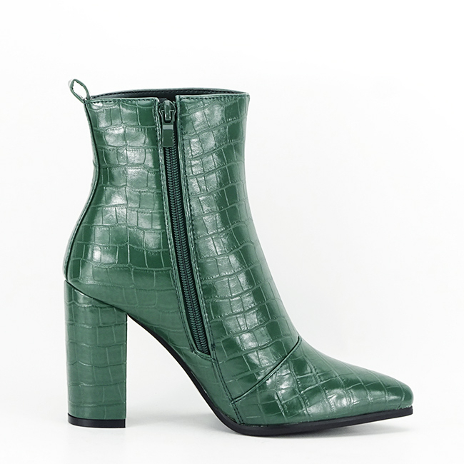 Botine verzi elegante cu imprimeu reptila B-5133 115 [7]