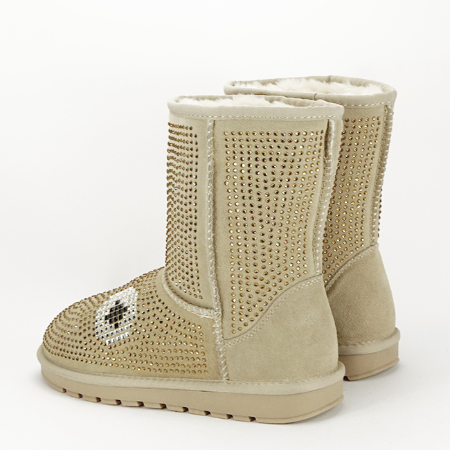 Cizme bej din piele naturala W8008 112 [4]