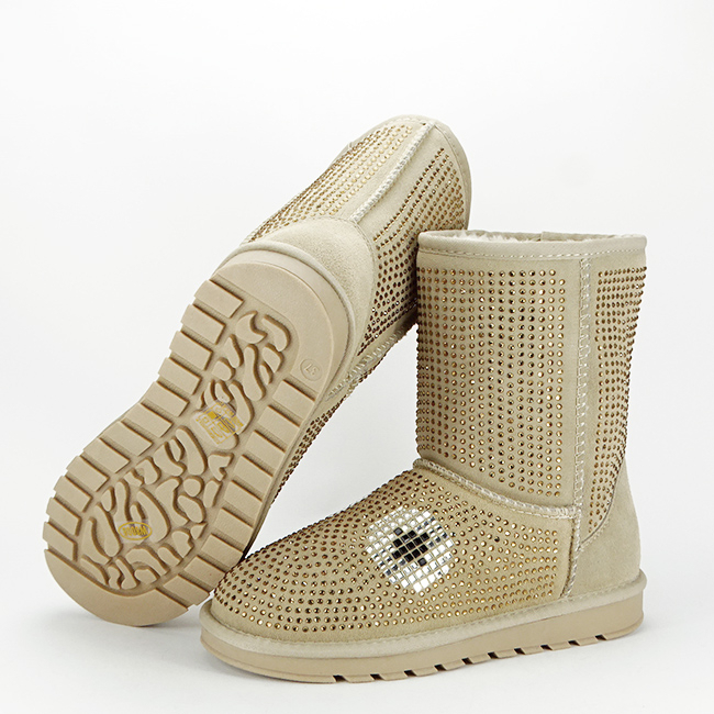 Cizme bej din piele naturala W8008 112 [3]