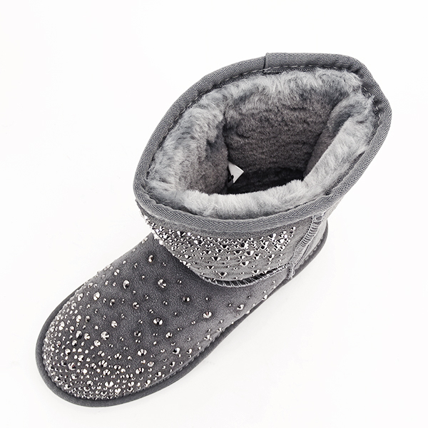Cizme gri din piele naturala B-W8009 17 [3]