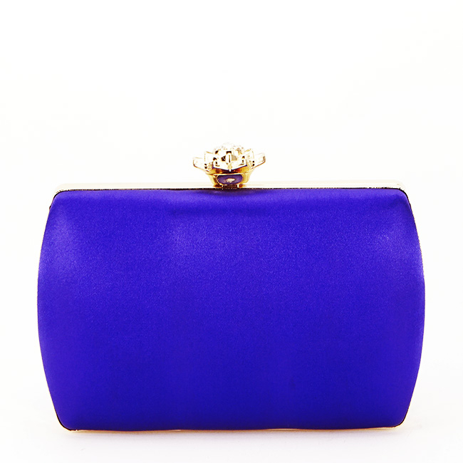 Clutch elegant cu brosa B-BRS-210 06 Albastru [4]