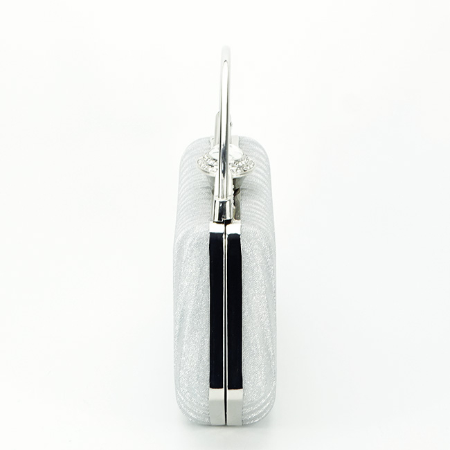 Clutch elegant cu maner  B-55461 06 Argintiu [4]