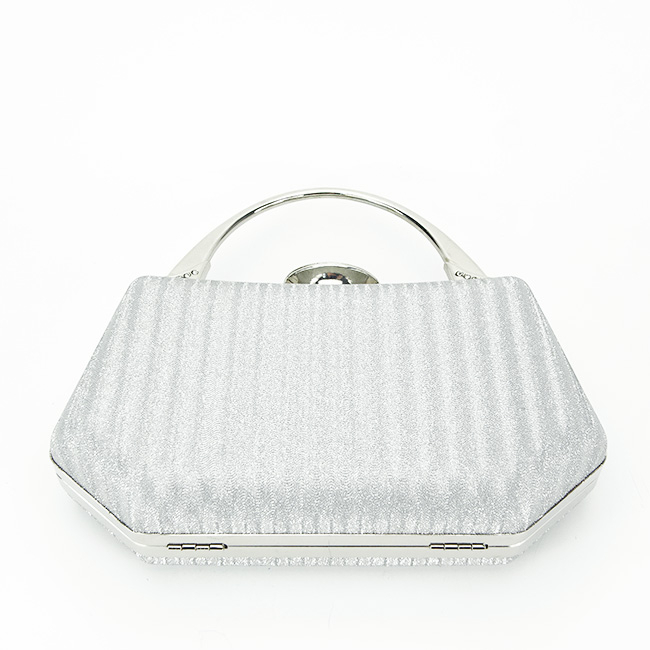Clutch elegant cu maner  B-55461 06 Argintiu [5]