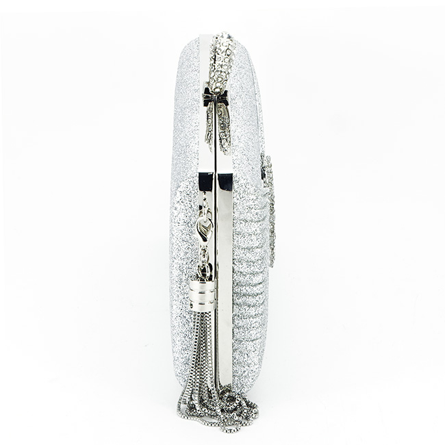 Geanta clutch cu brosa B-BYH8815 05 argintiu [4]