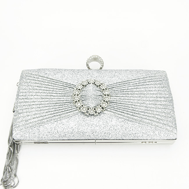 Geanta clutch cu brosa B-BYH8815 05 argintiu [7]