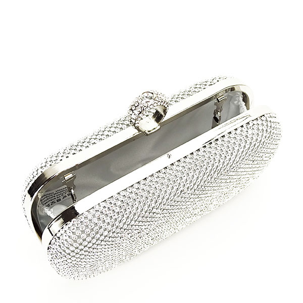 Geanta clutch cu pietricele B-BFL-1061 05 argintiu [9]