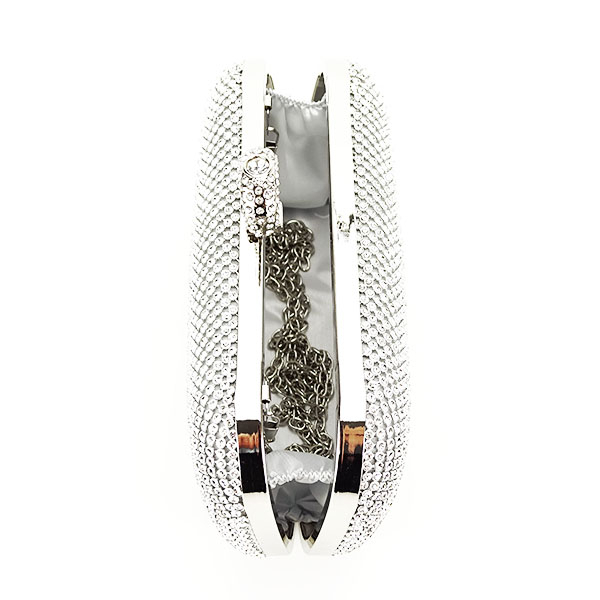 Geanta clutch cu pietricele B-BFL-1061 05 argintiu [10]