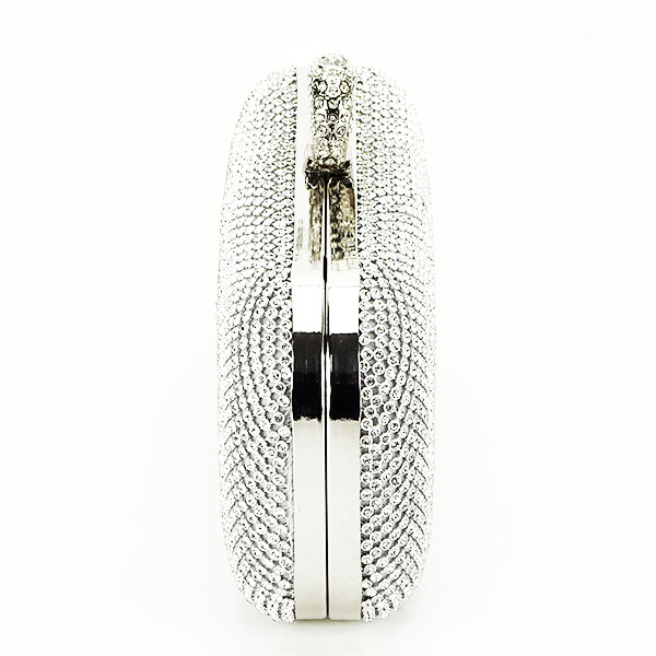 Geanta clutch cu pietricele B-BFL-1061 05 argintiu [5]