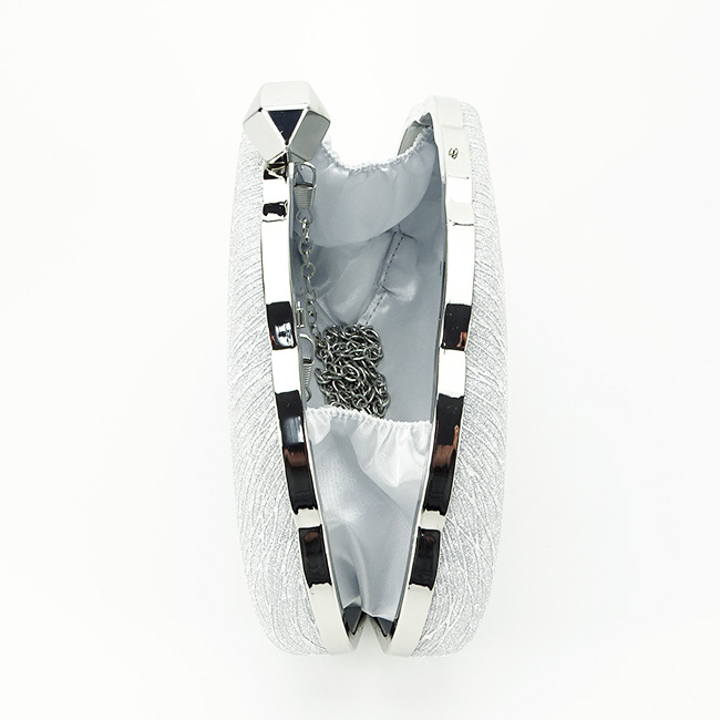 Geanta clutch cu sclipici B-BHY-5041 05 Argintiu [8]