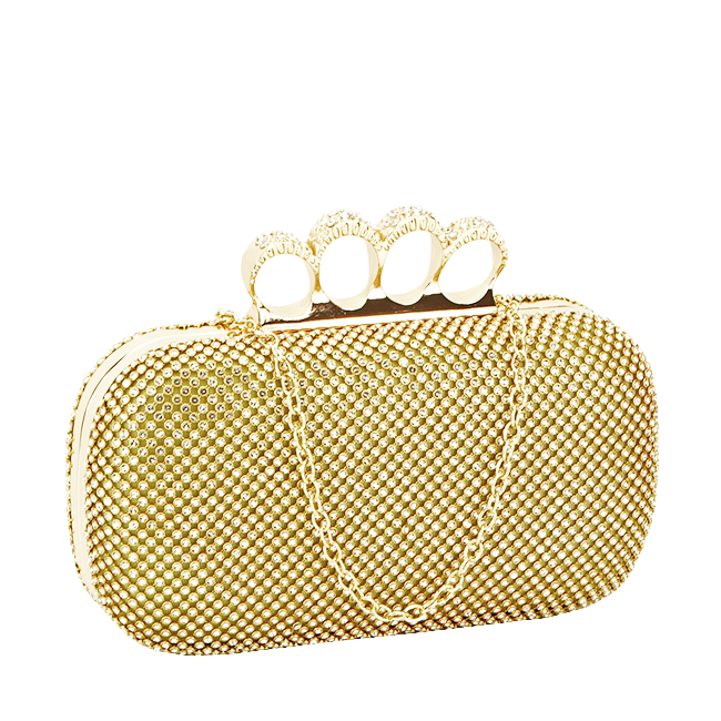 Clutch elegant decorat cu pietre B-2016-5 05 Auriu [2]