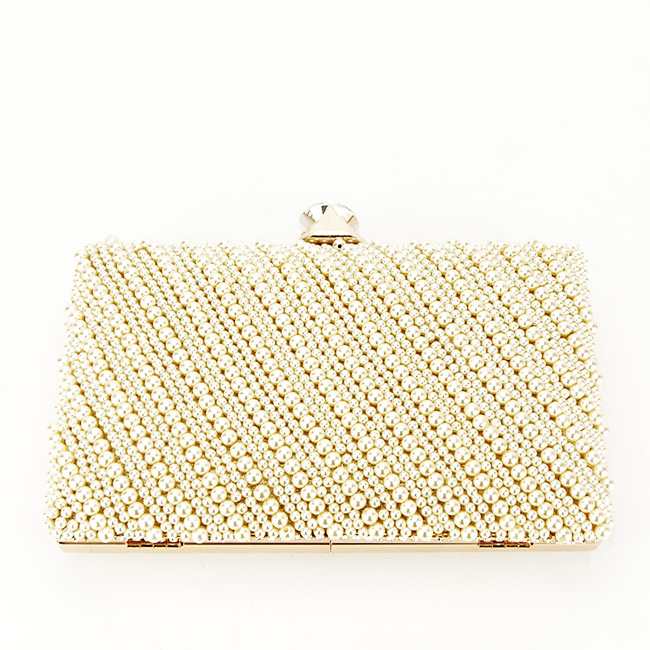 Clutch elegant B-BME-22733 05 Bej Auriu