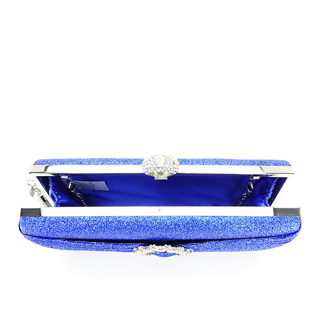 Geanta clutch albastru cu brosa B-BYH8815 05 [8]