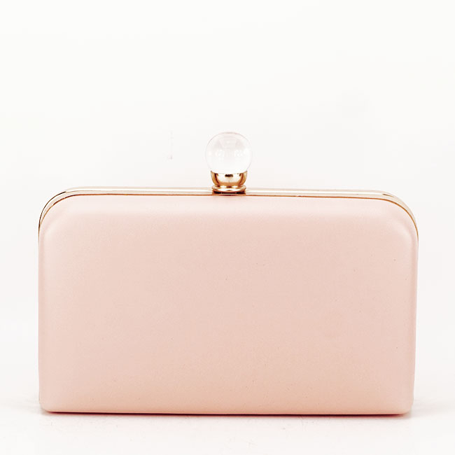Clutch decorat cu brosa B-LK5669 05 Roz [4]