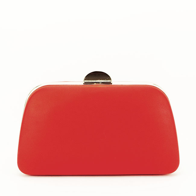 Clutch decorat cu brosa B-LK5672 06 Rosu [4]