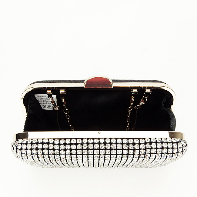 Clutch elegant cu pietre B-BJH-1609 03 Negru [7]