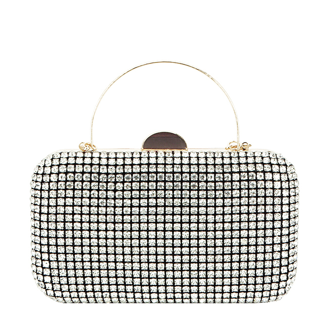 Clutch elegant cu pietre B-BJH-1609 03 Negru [2]