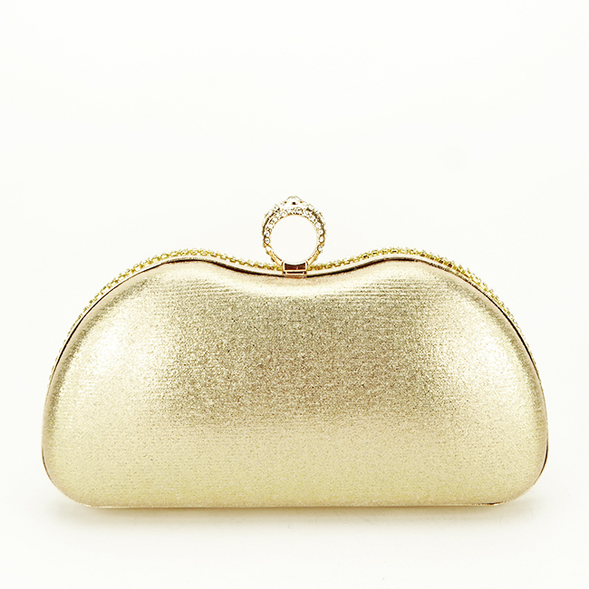 Clutch elegant cu perle B-BME-22732 05 Auriu [5]