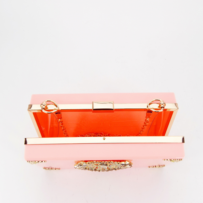 Clutch de ocazia accesorizat B-JR-27BB 05 Roz [7]