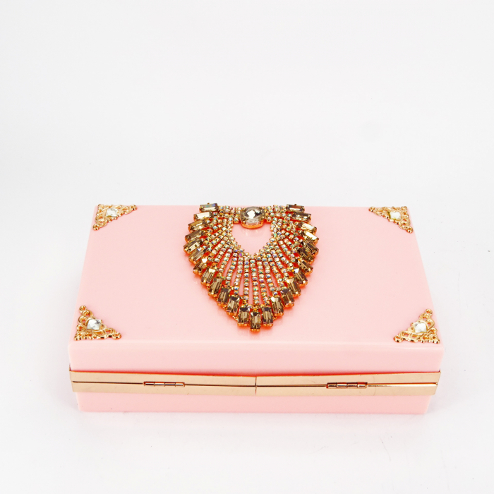 Clutch de ocazia accesorizat B-JR-27BB 05 Roz [6]