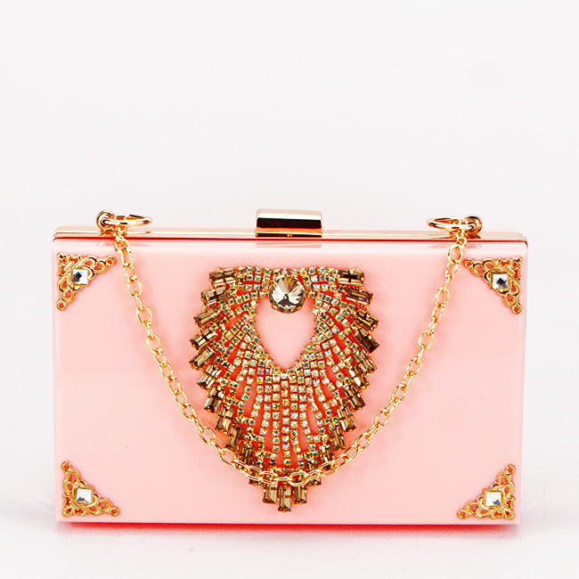 Clutch de ocazia accesorizat B-JR-27BB 05 Roz [3]