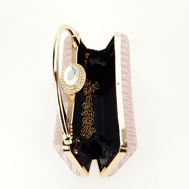 Clutch elegant cu maner B-55461 06 Auriu rose [8]